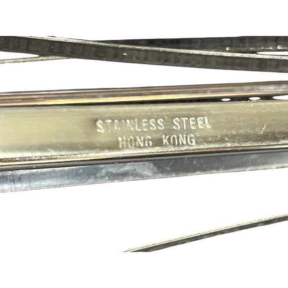 Vintage Stainless Steel Hand Mixer Egg Beater Hong Kong 10.5” Used - Picture 7 of 12